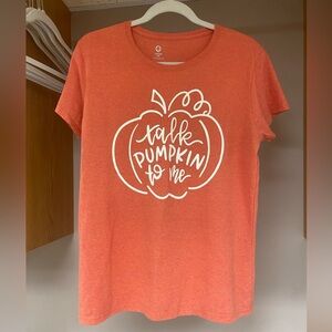 Orange Fall “Talk Pumpkin To Me” Graphic T-Shirt
